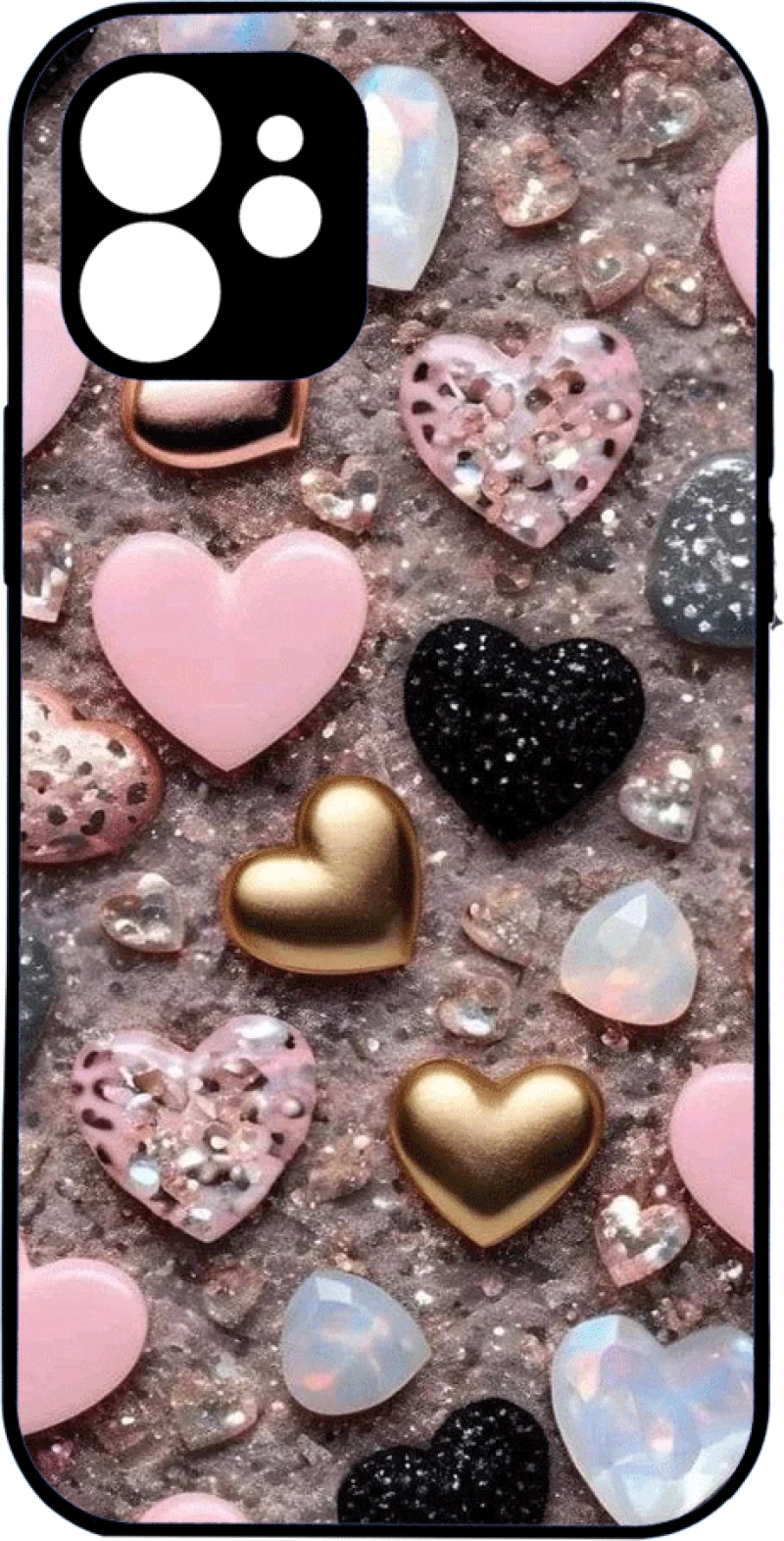 Hearts in Sand IPhone 15 Plus