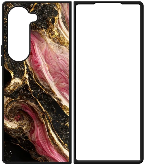 Marble Black-Pink Samsung Galaxy Z Fold 4