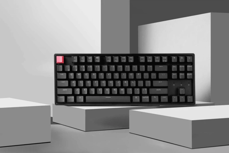 Keychron K8 V2 (K8X-C3) QMK Wireless Mechanical Keyboard Brown Switch RGB 80% US Lay Aluminum Frame