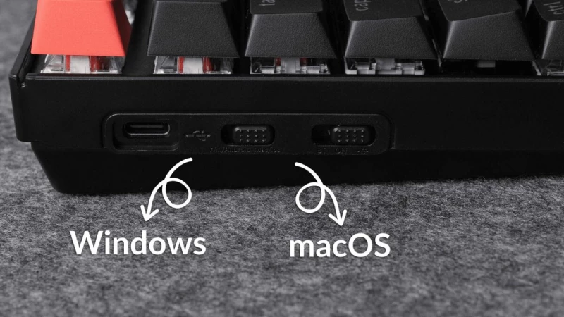 Keychron K8 V2 (K8X-C3) QMK Wireless Mechanical Keyboard Brown Switch RGB 80% US Lay Aluminum Frame