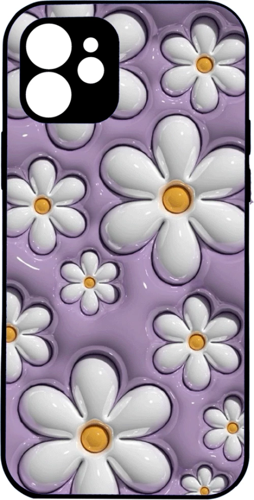 Purple Flowers IPhone 15
