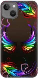 Feathers Silicone case Θήκη για Iphone 13 Mini multicolour