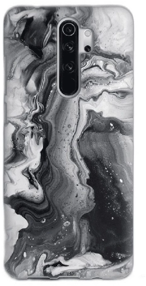 Marble Silicone case Θήκη για Xiaomi Redmi Note 8 Pro black-white 2