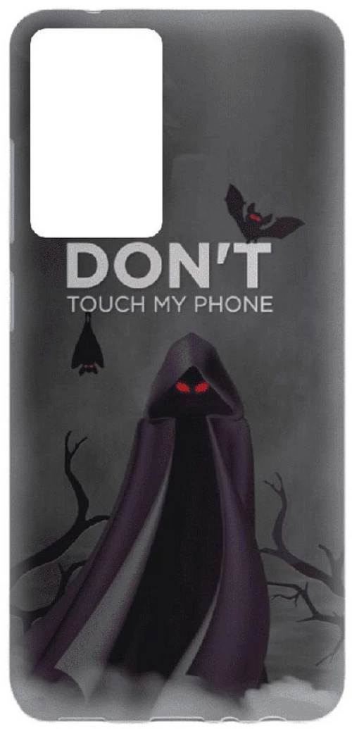 Don’t Touch My Phone Silicone case Θήκη για Xiaomi Redmi Note 10 Pro grey