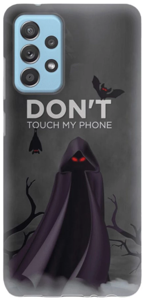 Don't Touch My Phone Silicone case Θήκη για Samsung Galaxy A32 5G grey
