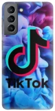 Tik Tok Silicone case Θήκη για Samsung Galaxy S21 Plus blue
