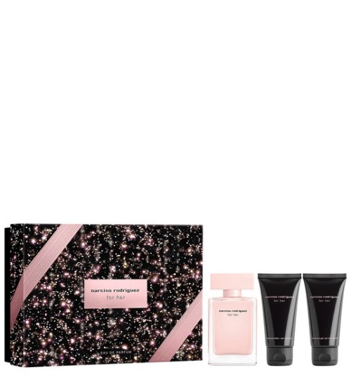 Narciso Rodriguez For Her Xmas Set Eau De Parfum 50ml & Body Lotion 50ml & Shower Gel 50ml