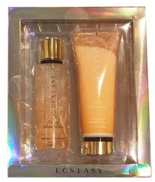 Ecstasy Set Sexy Vanilla Shimmer Body Cream 236ml & Body Mist 250ml
