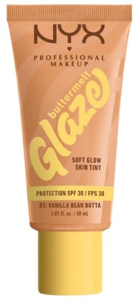 Nyx Buttermelt Glaze Soft Glow Skin Tint + SPF30 30ml - Almond Butta