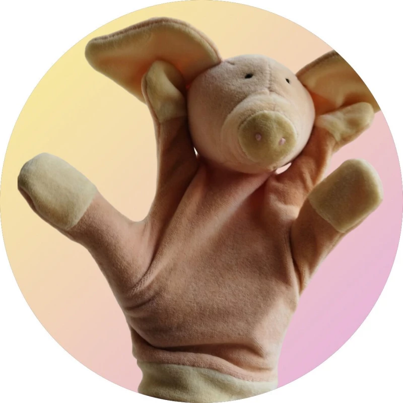 Γαντοκουκλα γουρουνάκι Απαλό ροζ Από 2+ jellycat