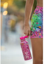 Ανοξείδωτο Παγούρι Θερμός με Καλαμάκι Ecolife 500ml - Rainbow