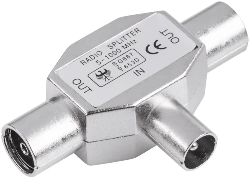 Splitter Κεραίας TV 1:2 M/F