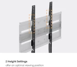 POWERTECH επιτοίχια βάση PT-1388 για τηλεόραση 32-65", full motion, 35kg