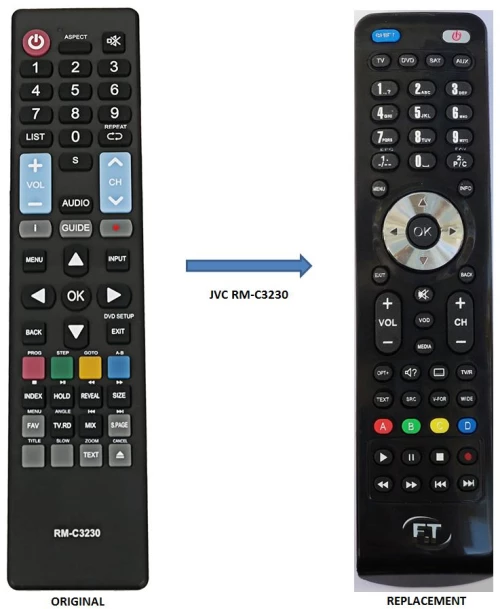 JVC RM-C3230 Replacement Remote Control