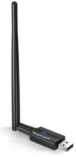 POWERTECH ασύρματος USB αντάπτορας δικτύου & Bluetooth 5.3 PT-1386, 900Mbps WiFi 6