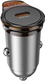 Φορτιστής Αυτοκινήτου Hoco NZ16 Rigorous USB-C 30W Γκρι