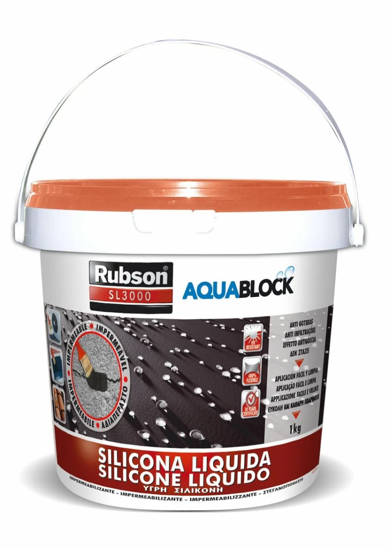 Σιλικόνη Rubson aquablock Πλακίδιο 1 kg