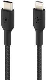 Καλώδιο USB-C σε Lightning Belkin CAA004BT2MBK 2 m Μαύρο