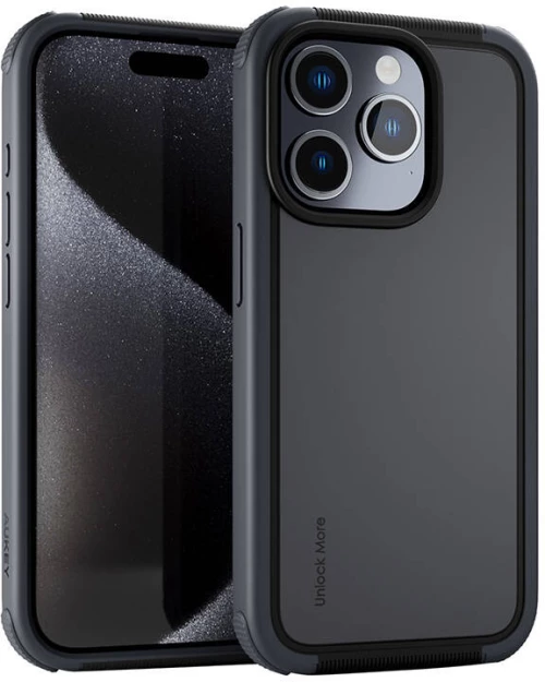 Aukey PC-UG10C case for iPhone 15 Pro (dark gray)