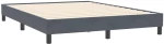 vidaXL Κρεβάτι Boxspring με Στρώμα Σκούρο Γκρι 160x210 εκ. Βελούδινο
