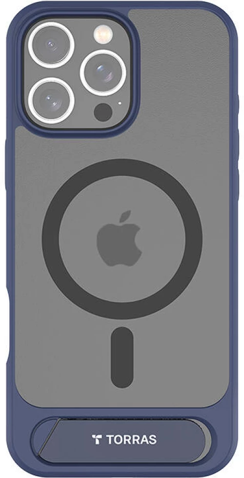 Torras Pstand Series Case for iPhone 16 Pro (Blue)