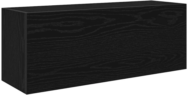 vidaXL ντουλάπι τοίχου μπάνιου μαύρο 80x25x30 cm κατασκευασμένο ξύλο