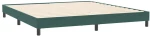 vidaXL Box Spring κρεβάτι με στρώμα σκούρο πράσινο 180x220cm Βελούδινο