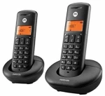 Ασύρματο Τηλέφωνο Motorola F52000K50O2AES03 (2 Pcs) Μαύρο