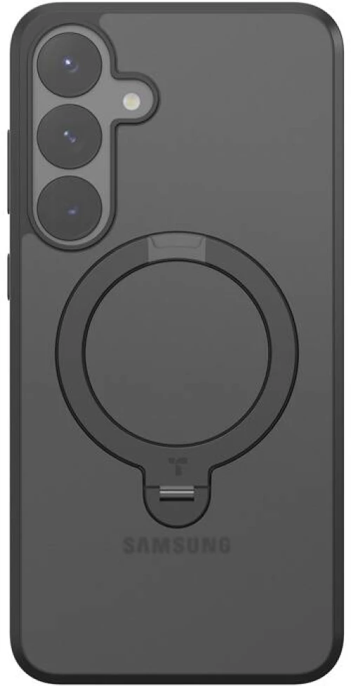 Θήκη τηλεφώνου Torras Ostand Spin Series για Samsung S25 (μαύρο)
