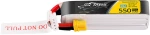 Tattu 3s 550mAh 95C 11.4V HV Lipo Battery with XT30 Plug Long-Pack Connector