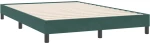 vidaXL Box Spring κρεβάτι με στρώμα σκούρο πράσινο 160x220cm Βελούδινο