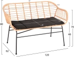 ΣΕΤ ΣΑΛΟΝΙ ΕΞΩΤΕΡΙΚΟΥ ΧΩΡΟΥ 4ΤΜΧ ALLEGRA HM21052 WICKER-ΜΕΤΑΛΛΟ