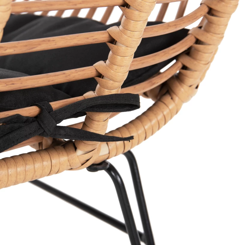 ΣΕΤ ΣΑΛΟΝΙ ΕΞΩΤΕΡΙΚΟΥ ΧΩΡΟΥ 4ΤΜΧ ALLEGRA HM21052 WICKER-ΜΕΤΑΛΛΟ
