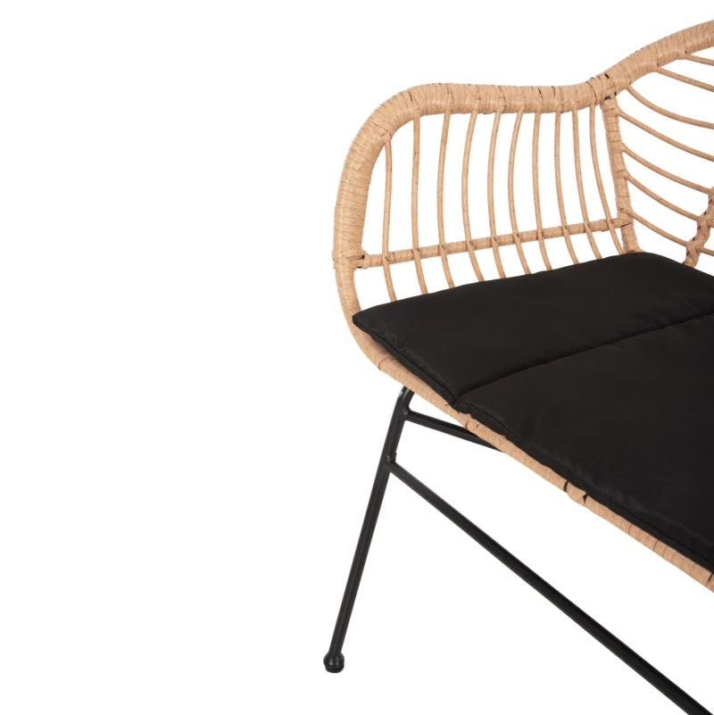 ΣΕΤ ΣΑΛΟΝΙ ΕΞΩΤΕΡΙΚΟΥ ΧΩΡΟΥ 4ΤΜΧ ALLEGRA HM21052 WICKER-ΜΕΤΑΛΛΟ