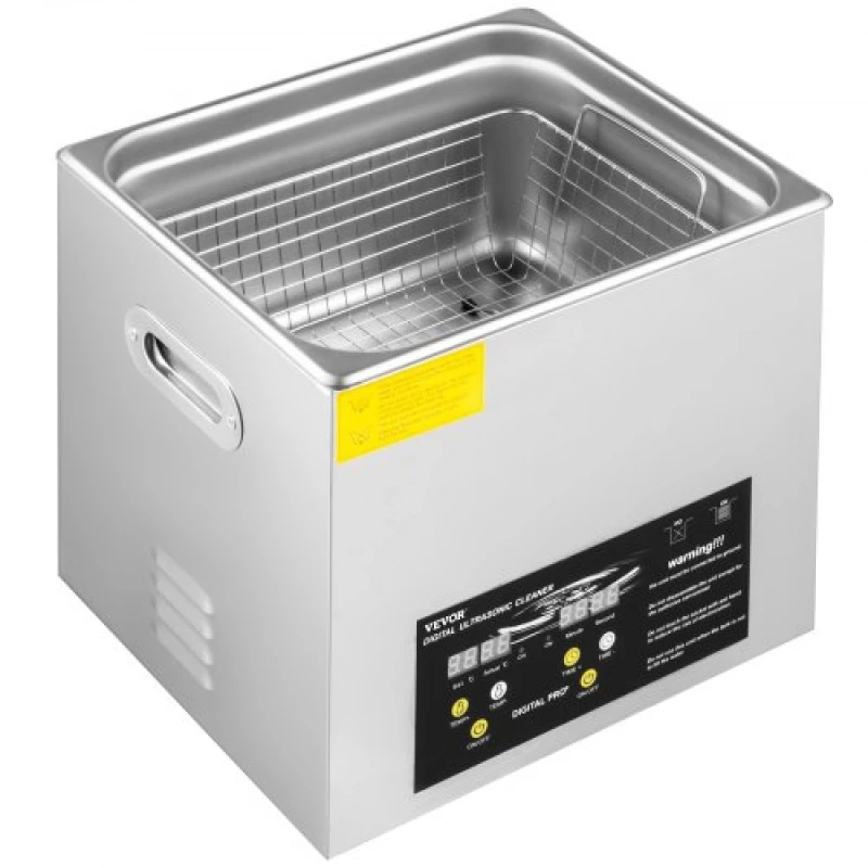 VEVOR 10L Digital Ultrasonic Cleaner Heater Timer Jewelry Eyeglasses Cleaning