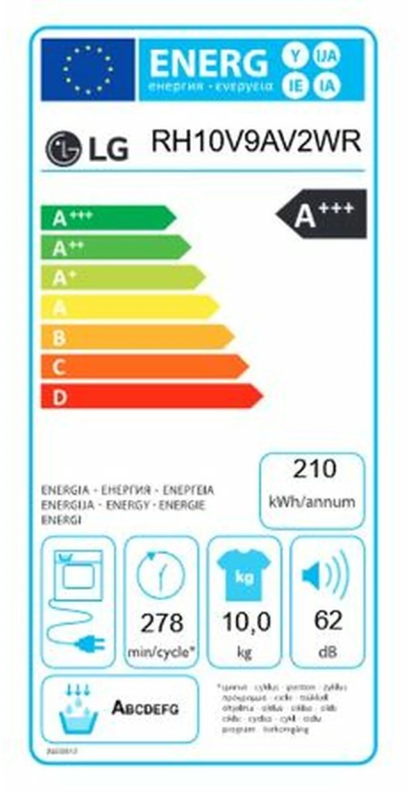 Συμπυκνωτικό στεγνωτήριο LG RH10V9AV2WR