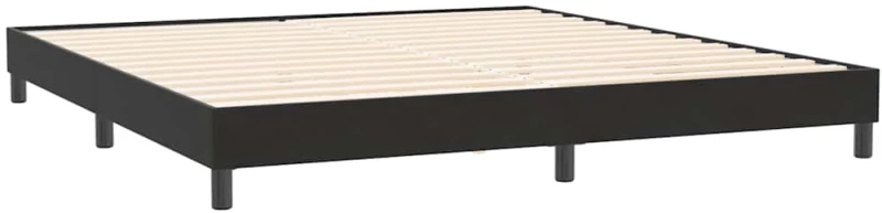 vidaXL Πλαίσιο κρεβατιού χωρίς στρώμα Μαύρο 200x220 cm Βελούδινο