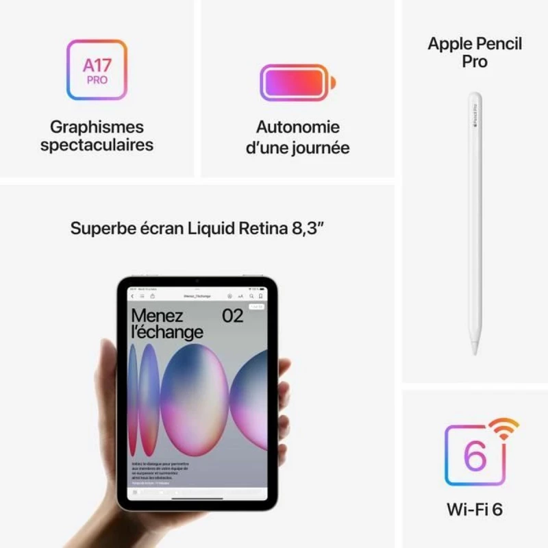Tablet Apple iPad mini 8,3" 512 GB Μπλε