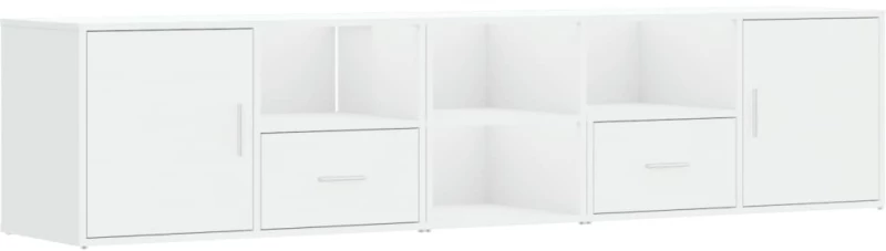 vidaXL Ντουλάπι Γωνιακό Λευκό 200x40x45 εκ. από Επεξ. Ξύλο