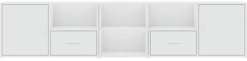 vidaXL Ντουλάπι Γωνιακό Λευκό 200x40x45 εκ. από Επεξ. Ξύλο