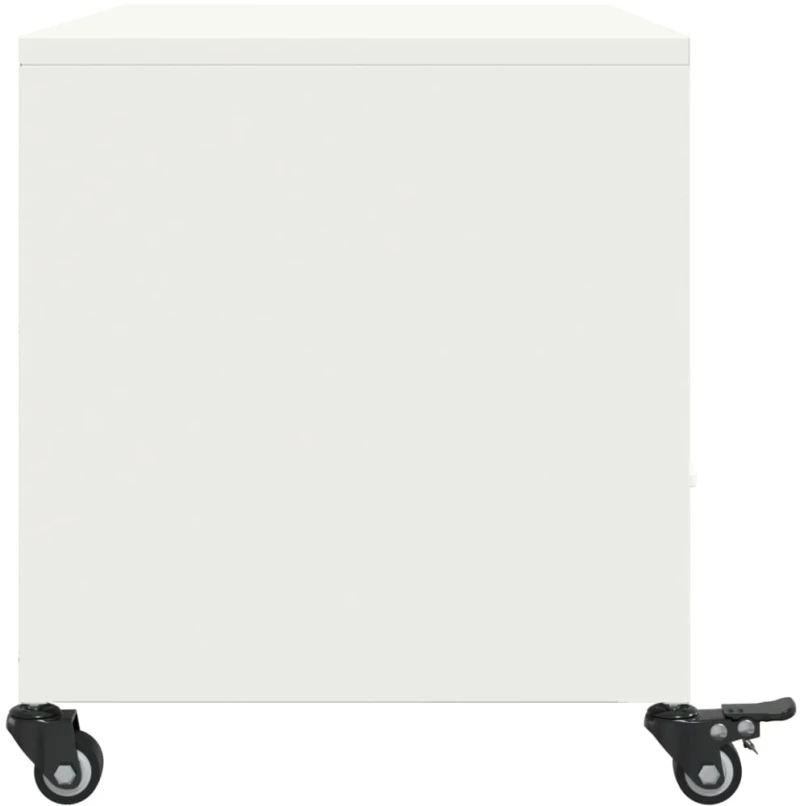 vidaXL Έπιπλο Τηλεόρασης Λευκό 68 x 39 x 43,5 εκ. Χάλυβας