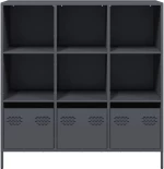vidaXL Ντουλάπι Ανθρακί 101,5x39x103,5 εκ. από Ατσάλι