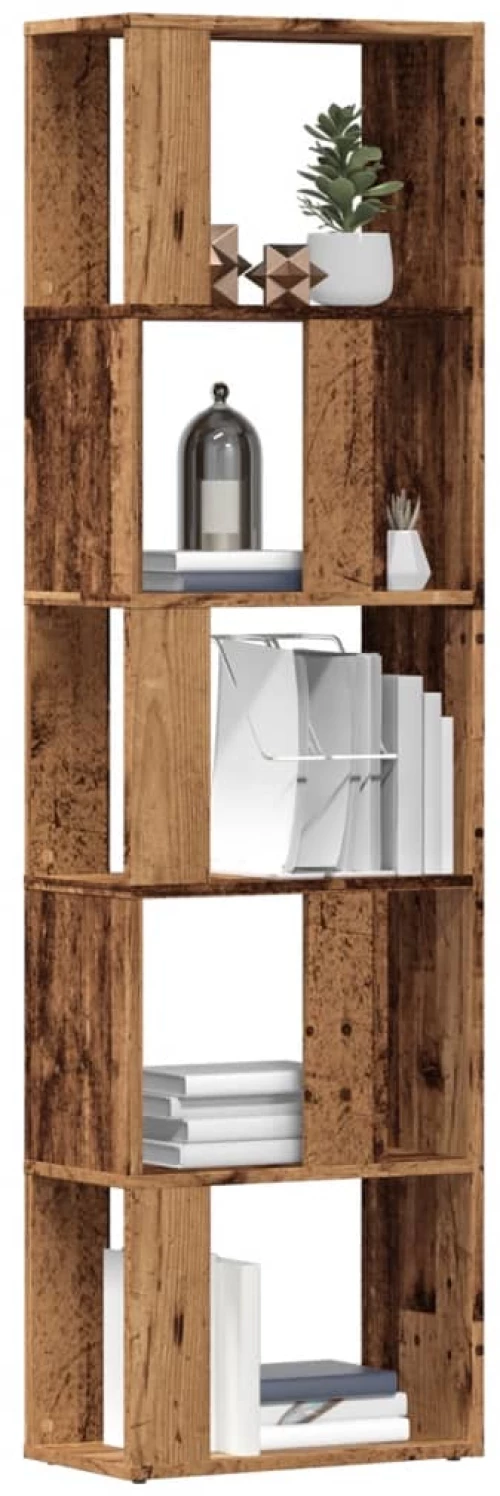 vidaXL Ντουλάπι βιβλίων Παλιό ξύλο 45x24x159 cm Κατασκευασμένο ξύλο