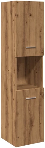 vidaXL Ντουλάπι Μπάνιου Κρεμαστό Παλ. Ξύλο 30x30x130 εκ. από Επ. Ξύλο