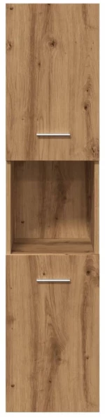 vidaXL Ντουλάπι Μπάνιου Κρεμαστό Παλ. Ξύλο 30x30x130 εκ. από Επ. Ξύλο