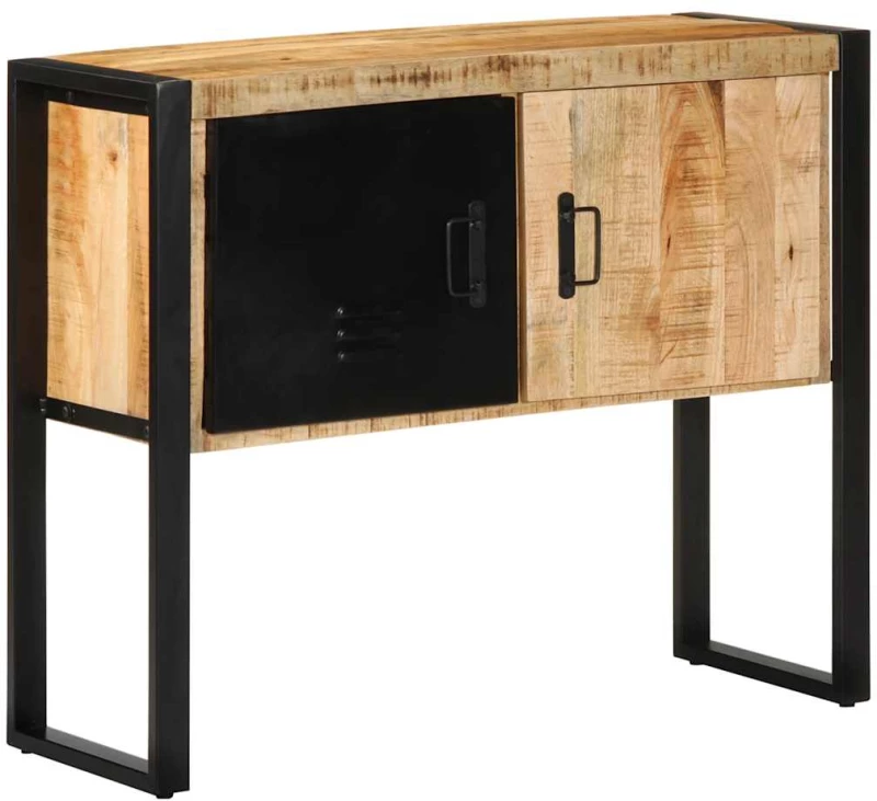 vidaXL Ντουλάπι κονσόλας 90x35x75 cm Μασίφ ακατέργαστο ξύλο Μάνγκο