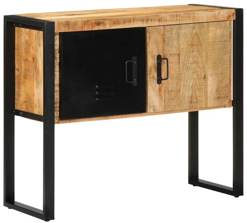 vidaXL Ντουλάπι κονσόλας 90x35x75 cm Μασίφ ακατέργαστο ξύλο Μάνγκο