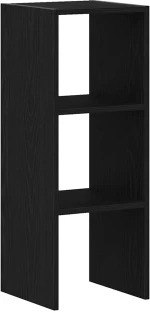 vidaXL Βιβλιοθήκη στοιβαζόμενη Μαύρη δρυς 30x30x80 cm