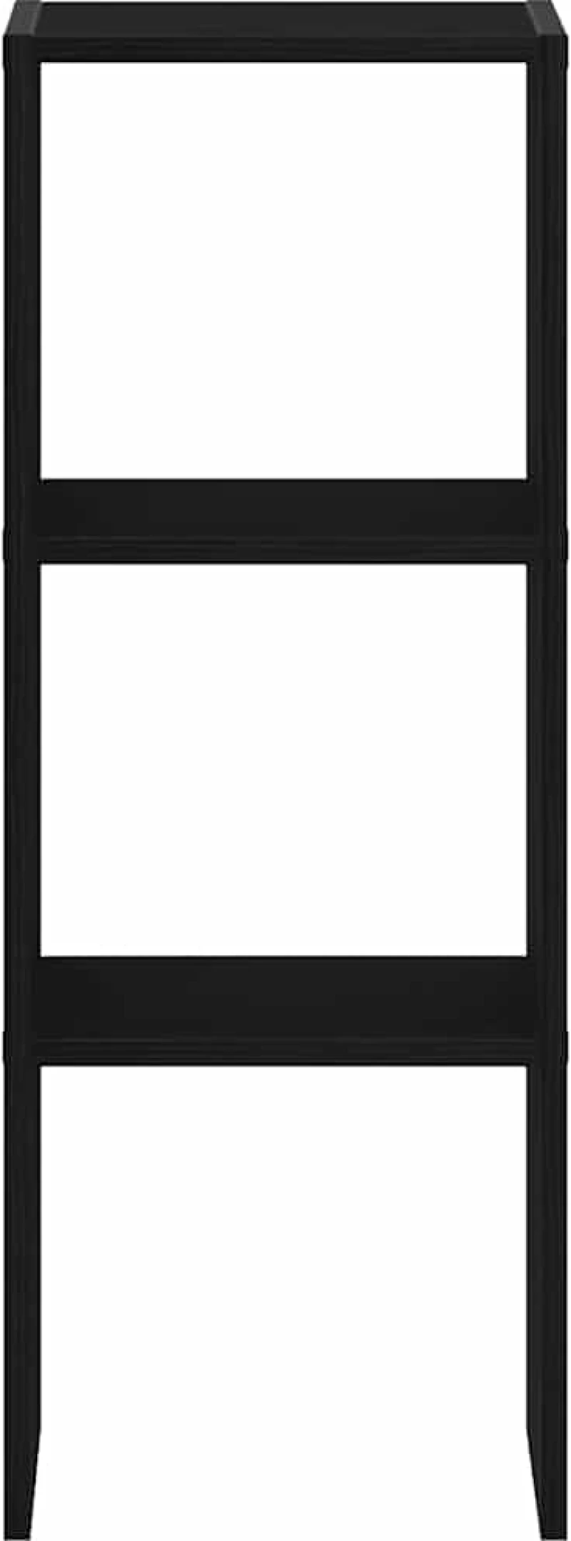 vidaXL Βιβλιοθήκη στοιβαζόμενη Μαύρη δρυς 30x30x80 cm