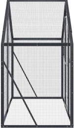 vidaXL Κλουβί Ανθρακί 179 x 100 x 185 εκ. από Αλουμίνιο
